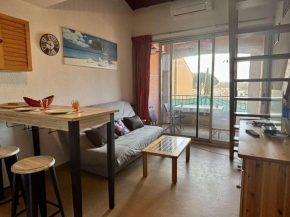 Appartement Mezzanine 2 pièces - 400m Plage - Clim - Piscines - 6 Pers - FR-1-225-743